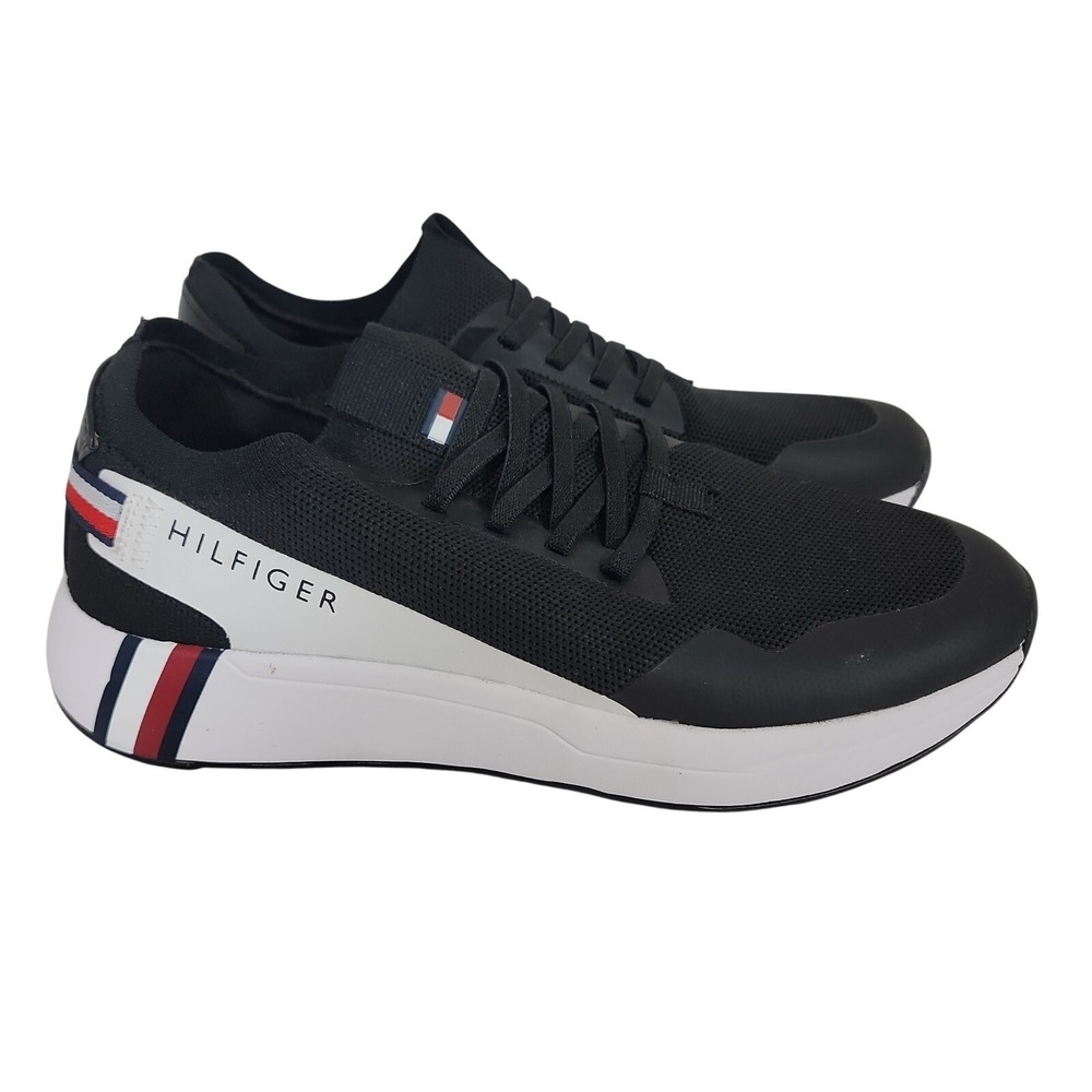 Tommy Hilfiger Arosa Slip-On Jogger Sneakers Women's Size 9 Black Perfect Cond